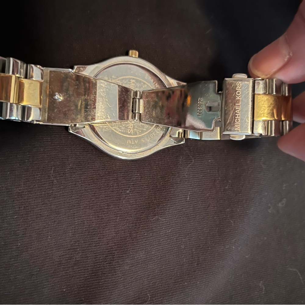 Michael Kors Gold and Silver Two-Tone Watch - Picture 4 of 4